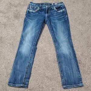 Miss Me Blue Straight Leg Jeans for Women